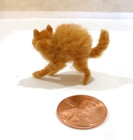 BRIDGET MCCARTY DOLLHOUSE MINIATURE HANDMADE ORANGE CAT — photo 3