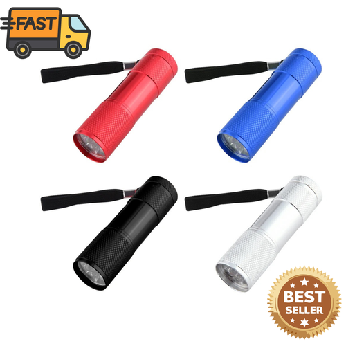 Super Bright Mini 9 LED Bulb Pocket Torches Small Keyring Torch ...