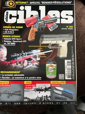 Colt Kingcobra, CZ P10, Benchmade  Zeitschrift Shooting CIBLES Nr. 598 Januar 2020