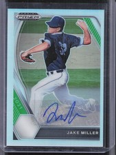 2021 Panini Prizm Draft Picks #PDP203 Jake Miller Silver Auto