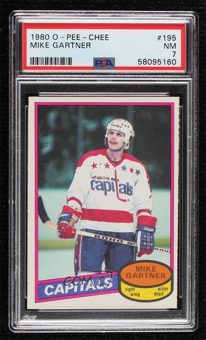 1980-81 O-Pee-Chee Mike Gartner #195 PSA 7 HOF 0ll