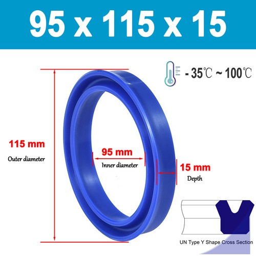 2 Stück 55-95mm PU Stangendichtung Hydraulik U-Tasse UN-Typ für Hydraulikkolbenzylinder - Bild 187 von 189
