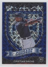 2021 Panini Chronicles Crusade Blue Velocity Prizm Cristian Pache #25 0w7