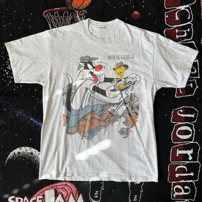 Vintage 90s Looney Tunes Royal Gorge Gold Rush T Shirt Men s Size XL