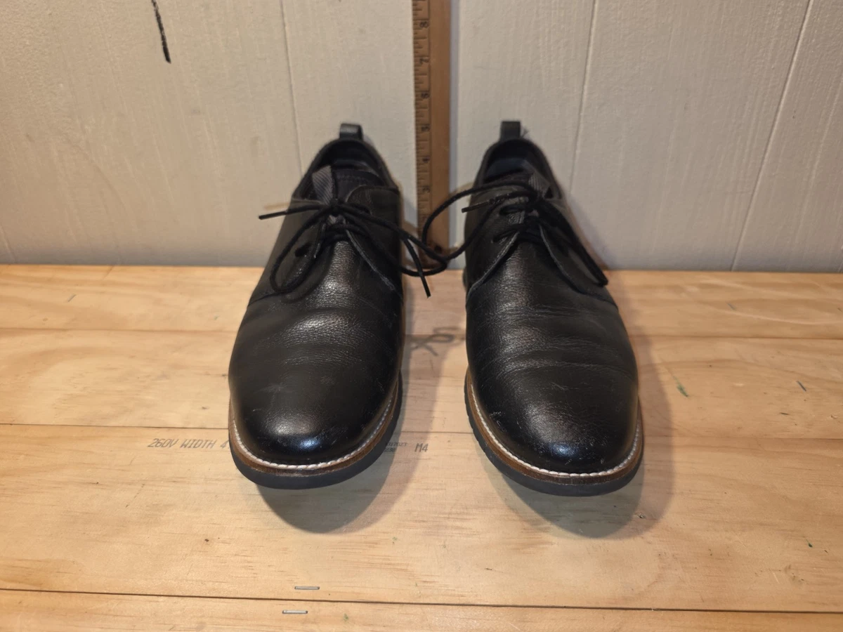 Hush Puppies Prinze Hopper Men\'s Black Leather Derby Oxford Dress Shoes Hush Puppies Zone Derby | David Jones main image 3