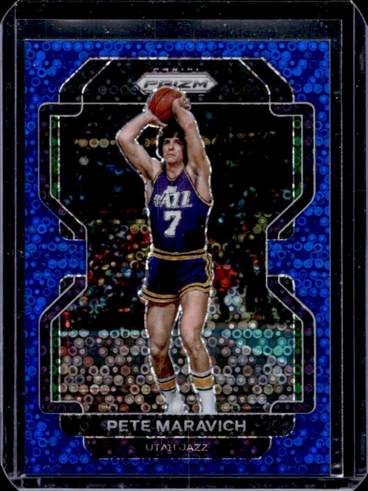 2021-22 Panini Prizm Pete Maravich Fast Break Blue #/150 Jazz