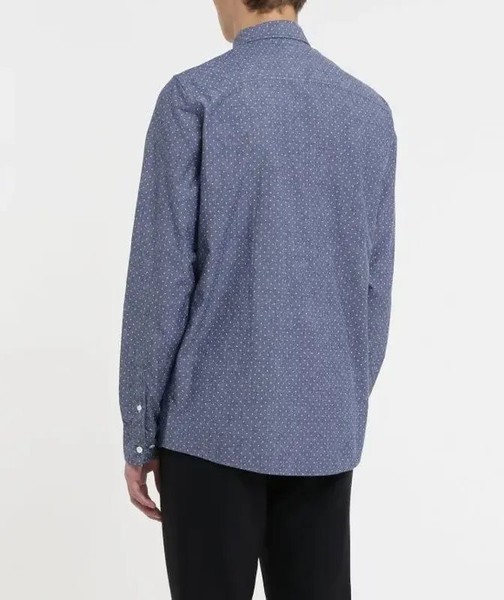 Men Norse Project Shirt Navy Cotton 38 / M / 46