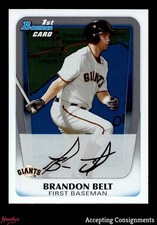 2011 Bowman Prospects International #BP93 Brandon Belt ROOKIE 1st GIANTS