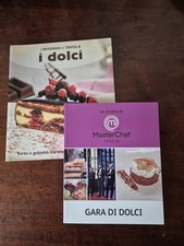 Set 2 Libri Da Cucina preparazioni Di Dolci UNO CON LE RICETTE DI MASTER CHEF