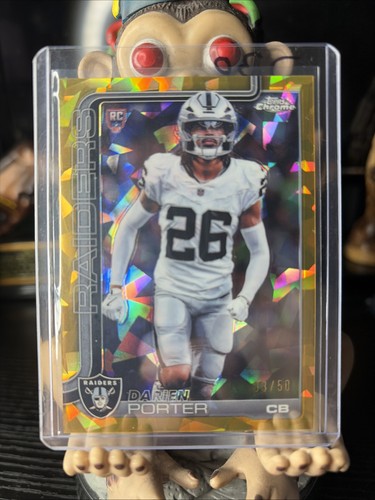 2025 Topps Chrome - Rookies Darien Porter #367 Gold Sapphire Refractor /50 (RC)