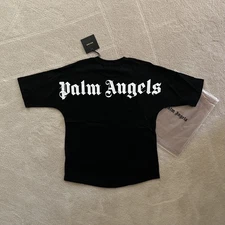 Black Medium Oversized Men’s Palm Angels Back Graphic Logo T Shirt