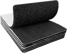 4x6 inch Hook and Loop Strips with Adhesive, Nylon Heavy Duty Hook and Loop Tape