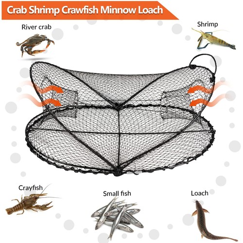 2PCS Crawfish Trap, Crab Traps for Blue Crabs Crayfish Crawdad Trap Minnow Ba... - Picture 5 of 7