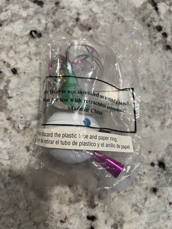 Jack In The Box Antenna Ball 2000 Millennium New Years - New - Sealed