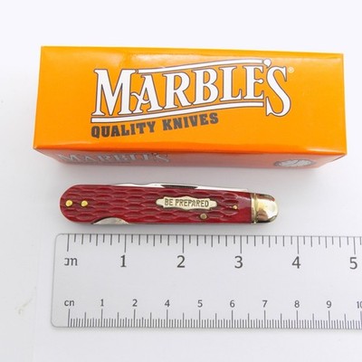 Marbles MR283 ''Be Prepared'' Quality Folding Pocket Knife Bone Handle New in Box