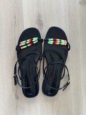 Beaded Strappy Sandals