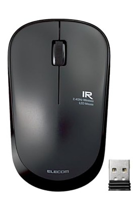 ELECOM Kabellose Maus Leise 3 Tasten Energiesparend Kein Batteriewechsel