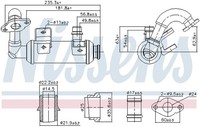1X Nissens 989407 KüHler AbgasrüCkfüHrung FüR Ford