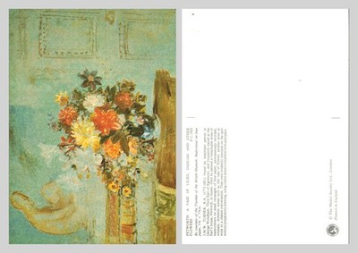 Postkarte - J.M.W. Turner Eine Vase mit Lilien, Dahlien und anderen Blumen UNBESPIELT