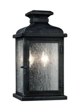 Generation Lighting OL11100DWZ Pediment Small Two - Light Outdoor Lantern Ous...