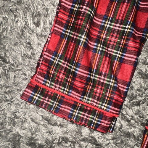 Unisex Kid’s Little Me Red Plaid Holiday Pajama’s ~ Size 6 - Picture 3 of 6