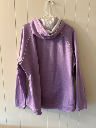 NWOT Augusta Women’s 2XL Purple Hooded Sweatshirt Clam Ice Fishing Outdoors - Picture 4 of 8