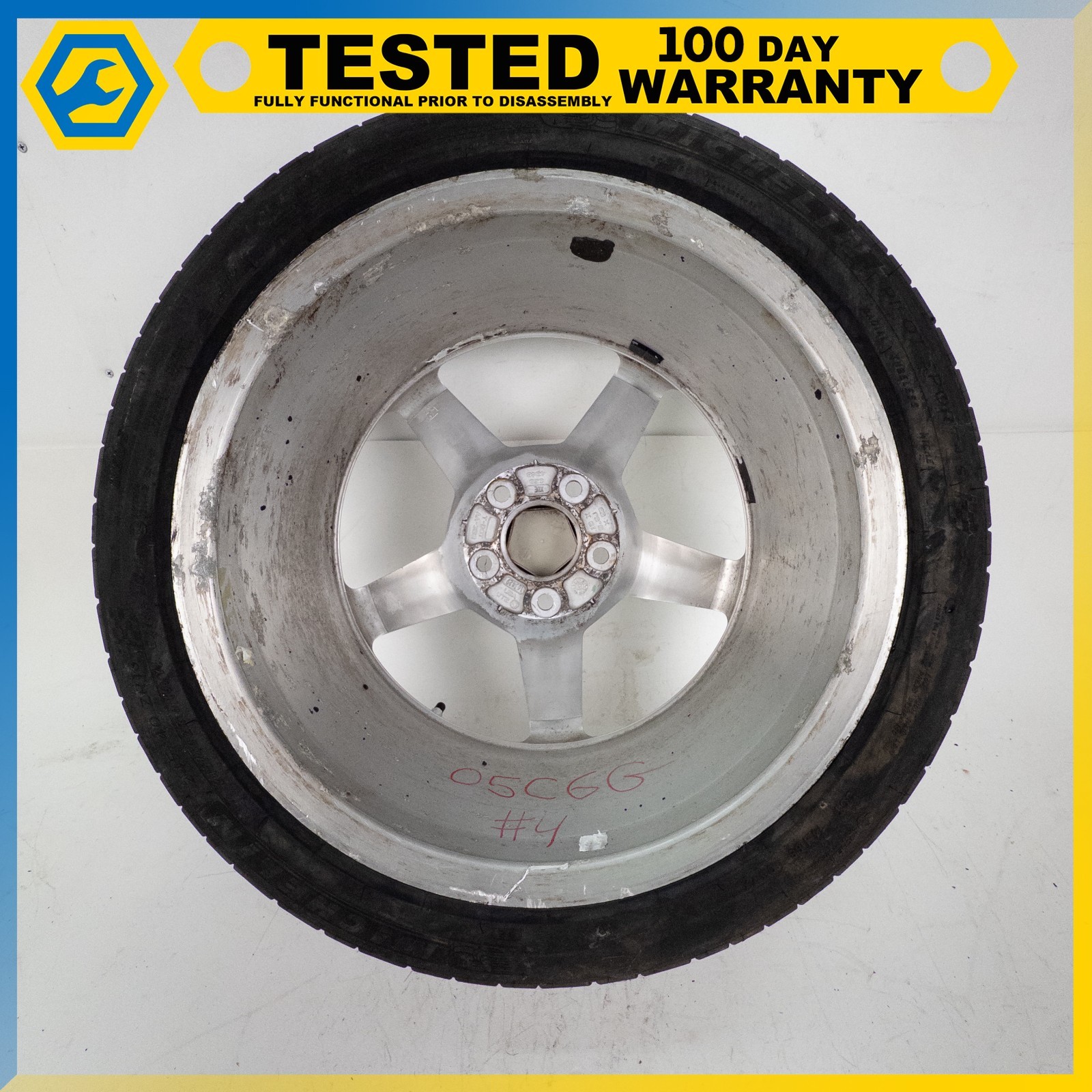 05-13 CHEVROLET CORVETTE C6 18x8.5/19x10 FRONT & REAR WHEEL RIM SET OEM