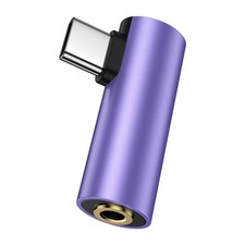 USB C to 3.5mm Audio Adapter for Google Pixel 10 9A 9 Pro XL Fold 8 Purple