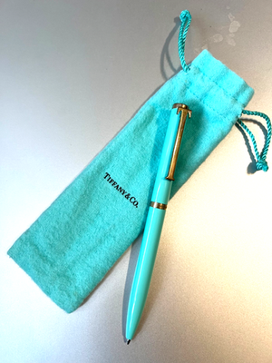 Tiffany & Co. T Clip Twist Ballpoint Pen Classic T Tiffany Blue
