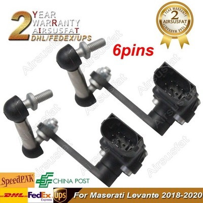 2x For Maserati Levante 2018-2020 Rear Ride Height Level Sensor 6-Pin 670037527
