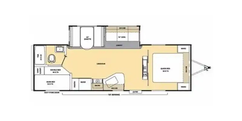 2012 COACHMEN bunk beds house catalina cat28dds camper trailer deluxe edition by - Image 3