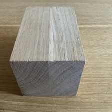 Engineered OAK Hardwood Timber Offcut - 13.8 x 9 x 9cm - Wood DIY Crafts 770E