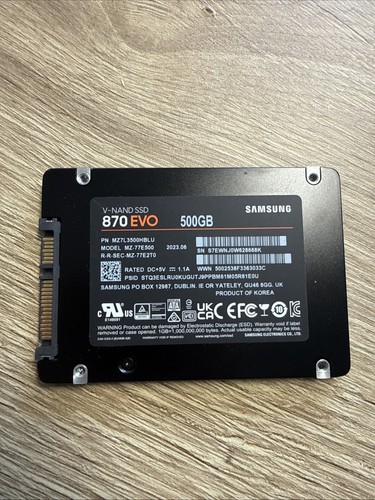 Samsung 870 EVO 500GB 2,5 Zoll SATA III Interne SSD