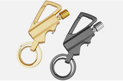 2 Pack Permanent Match Keychain Lighter, Metal Infinity Lighter, Forever Lighter