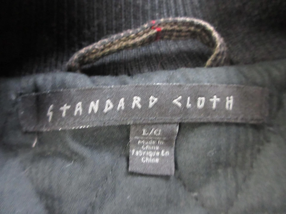 Chaqueta de tela estándar para mujer grande a cuadros lana bombardero cuatro bolsillos cremallera completa cálida Foto 4 de 4