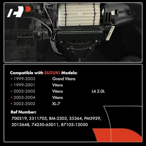 HVAC Heater Blower Motor for Suzuki Grand Vitara 1999-2002, Vitara 1999-2004 Foto 3 de 4