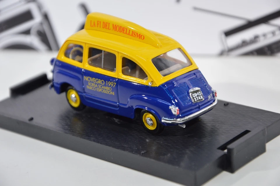 BRUMM 1/43 FIAT 600 MULTIPLA 1956 NOVEGRO LIMITED EDITION 1997 DIE CAST MODEL - Immagine 3 di 4