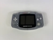 Nintendo Game Boy Advance Console  Clear Glacier PARTS NOT WORKING 