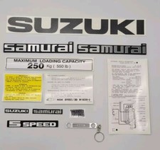 Suzuki Samurai Emblems And Stickers Suzuki Samurai Emblems And Stickers