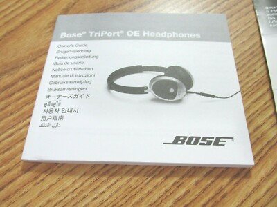 BOSE TRIPORT OE HEADPHONES MANUAL | eBay