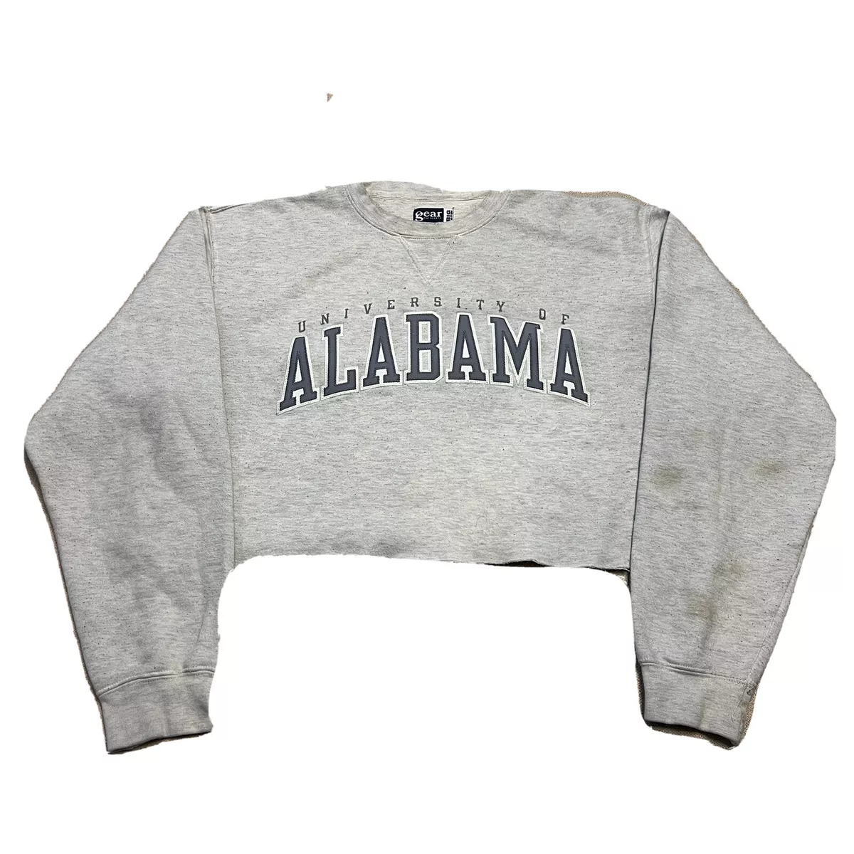 Vintage Alabama Cut Off Crewneck Sweatshirt Womens L University Crimson Tide