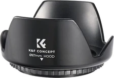 K&F Concept Tulip Flower Lens Hood 52/58/67mm for Canon,Nikon,Sony Cameras