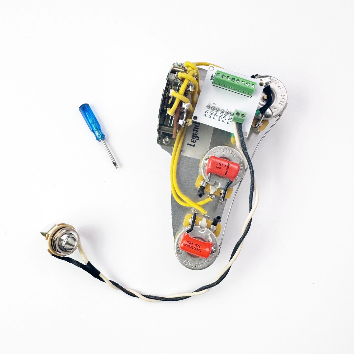 Solderless Fender Stratocaster Custom 9-way Dual Cap Wiring
