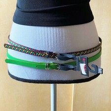 NWT Sz M/L Mstylelab Green/Multi Hearts 2 Pack Belts