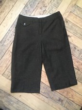 12 Wool Blend Sz: 10 Petite Cropped Wide Leg Trousers by Liz Claiborne