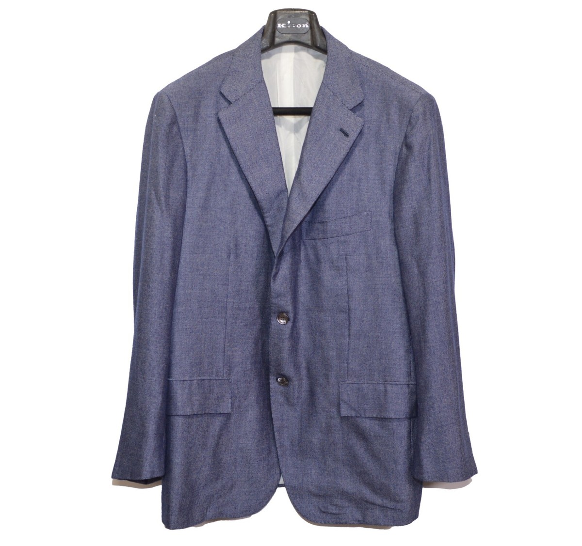 Vicuna Kiton Napoli Blazer 57IT 47US/UK Blue Vicuna Bolivia
