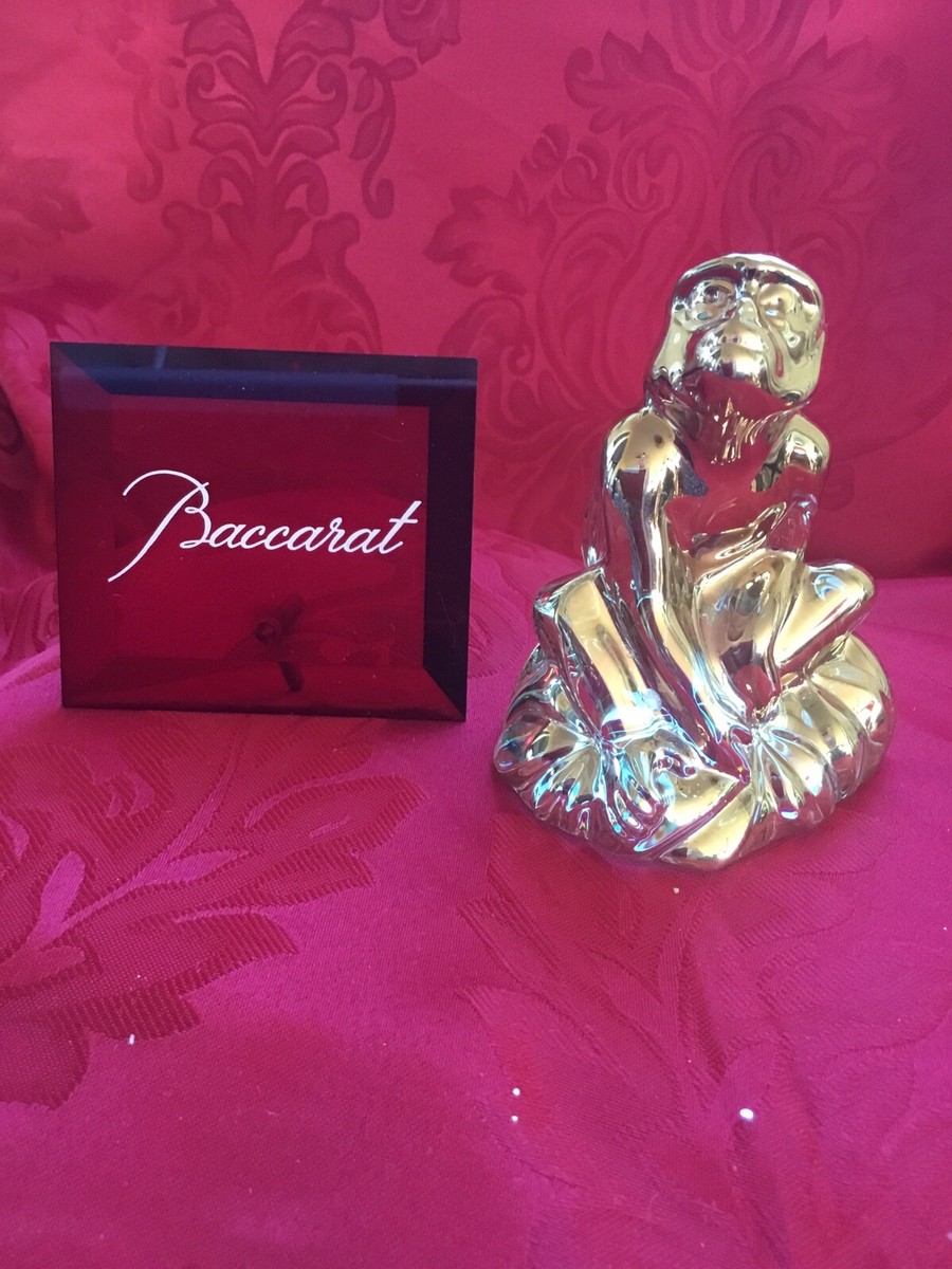 FLAWLESS Exquisite BACCARAT France Art Glass GOLD ZODIAC