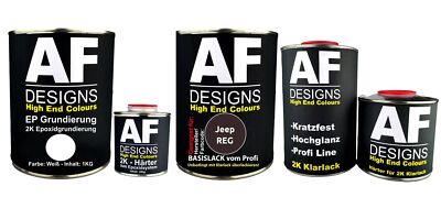 FÜR Jeep REG Dark Rosewood Perl 3.7L Autolack SET 2K Epoxid Grundierung Klarlack