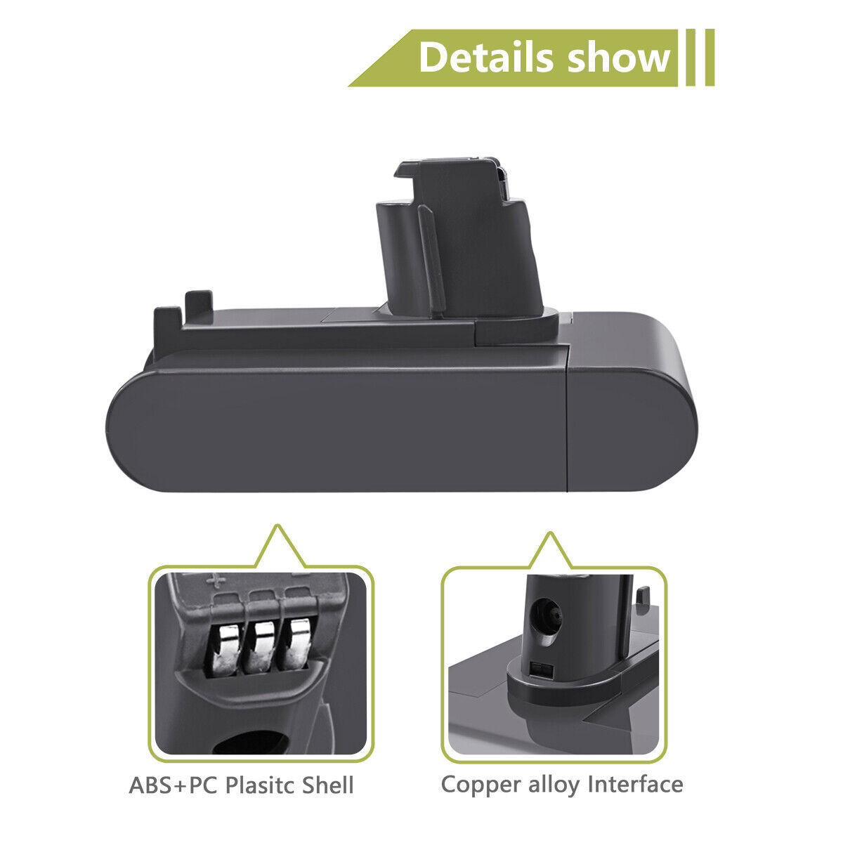 6.4Ah Replacement Battery For Dyson DC31 Type A/B DC34 DC35 DC44 Animal