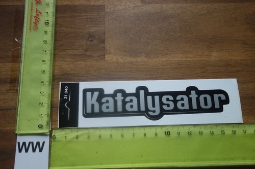 Alter Aufkleber Motorrad Auto Beschriftung Auspuff KATALYSATOR
